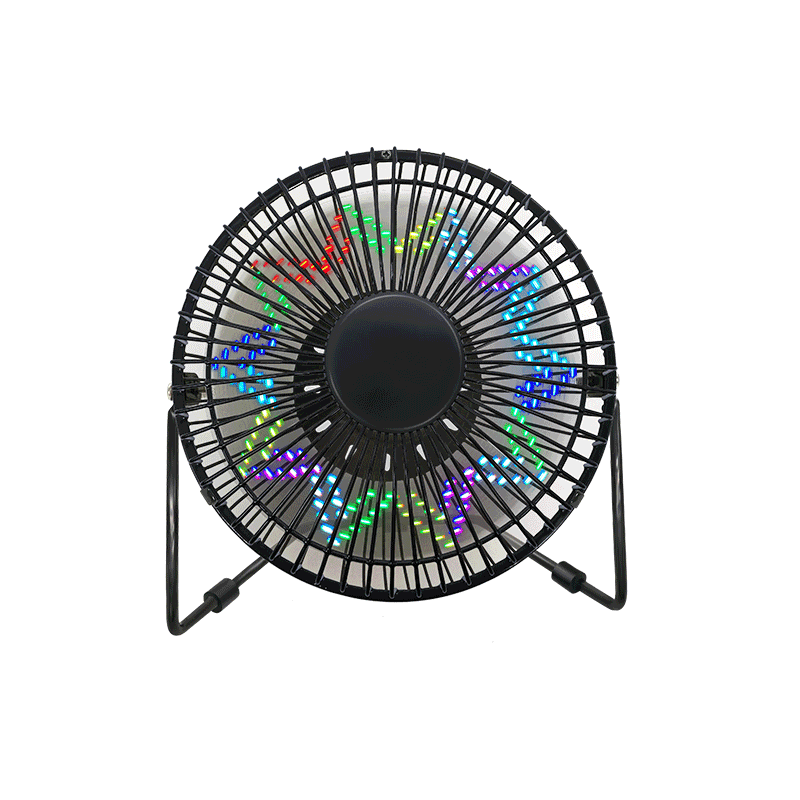 LED Clock Display Fan mit Temperatur Uhrzeit Datum 6 Zoll (6B)